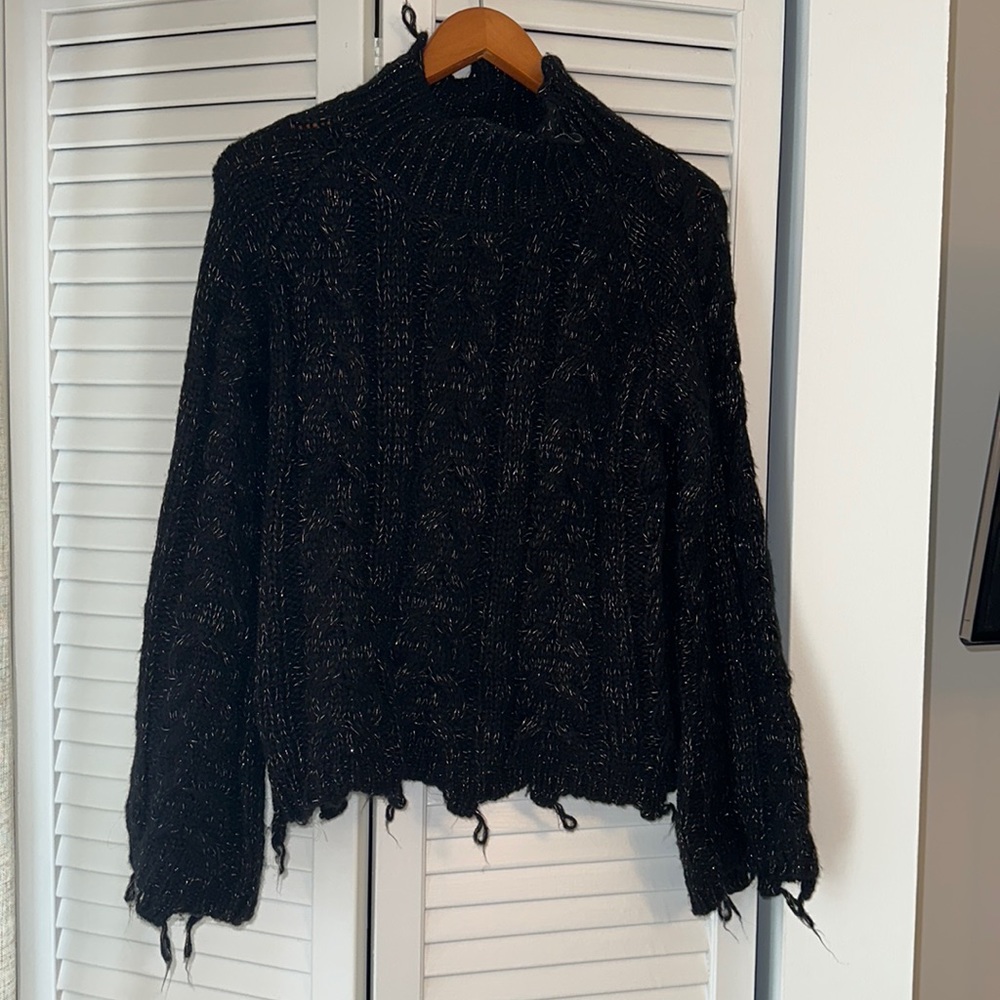 Black and Gold Elan sweater